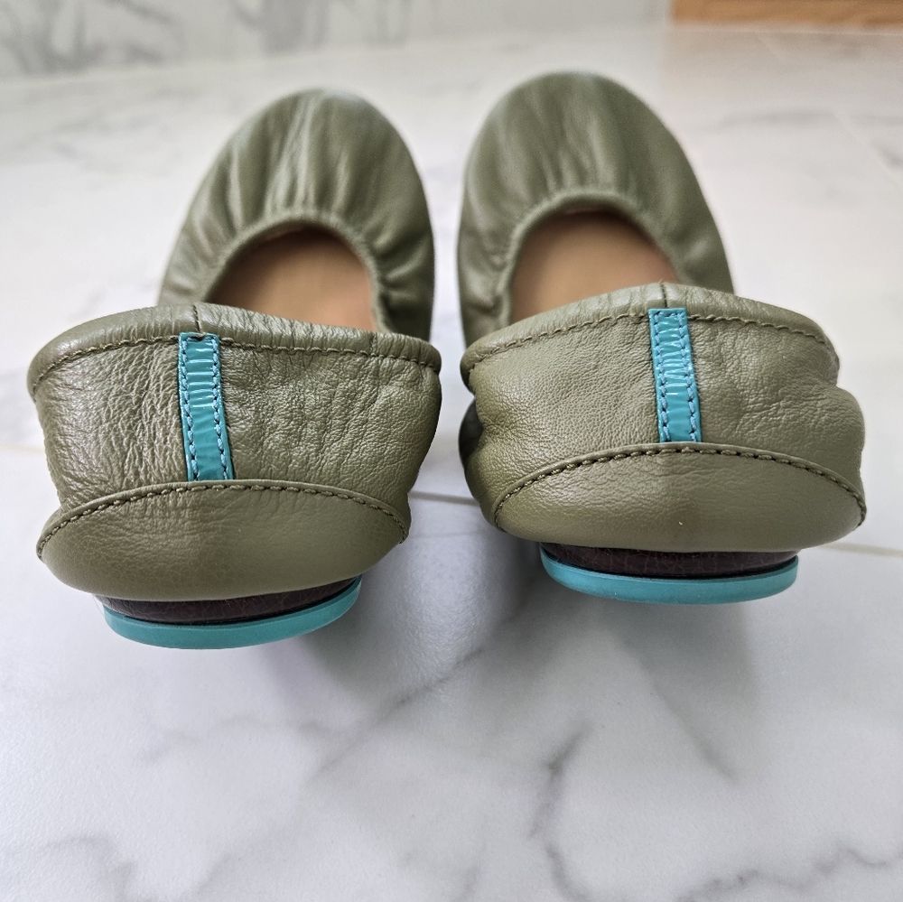 Tieks Green Ballet Flats Olive Green